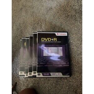 Verbatim® DVD-R Recordable Video Discs Thin Jewel Cases 120 Min 4.7GB Lot of 6